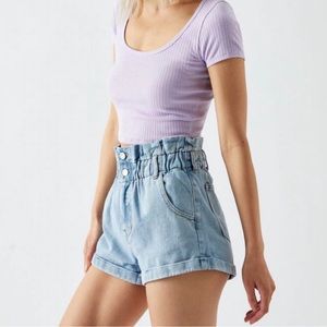 Pacsun high waisted denim mom shorts